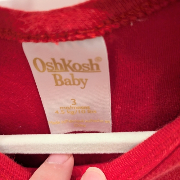 Vintage Oshkosh Red Embroidered Onesie For Baby - Picture 4 of 4